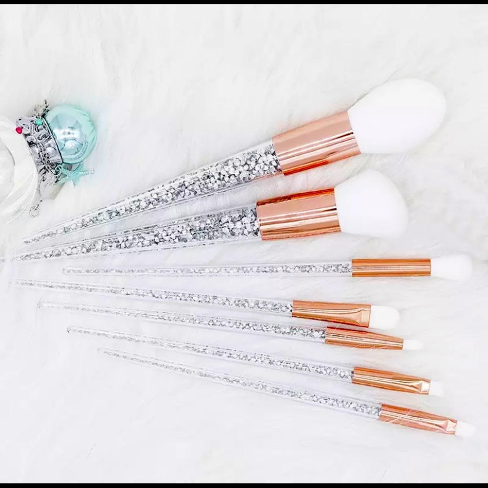 Sasha o glitter makeup brush set